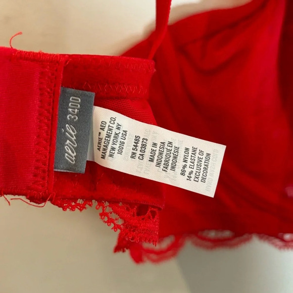 AERIE Sz 34DD Demi Underwire Lace Adjustable Straps and Back Bra NEW WITH TAGS - Picture 6 of 8